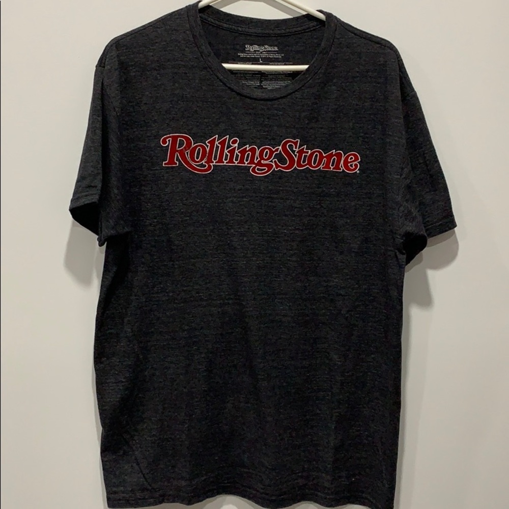 Rolling stone grey t-shirt band tee